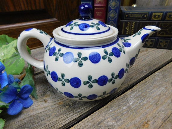 Vintage Polish Pottery Teapot Ceramika Artystyczna Etsy