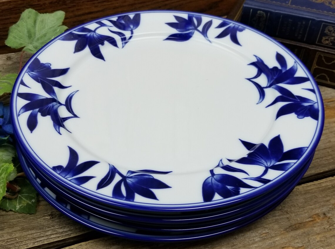 Pier 1 Ming Dinner Plates Vintage Set of 4 New Old Stock Etsy