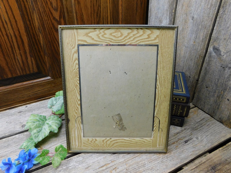 Beautiful Antique Art Nouveau Easel Back Picture Frame Etsy