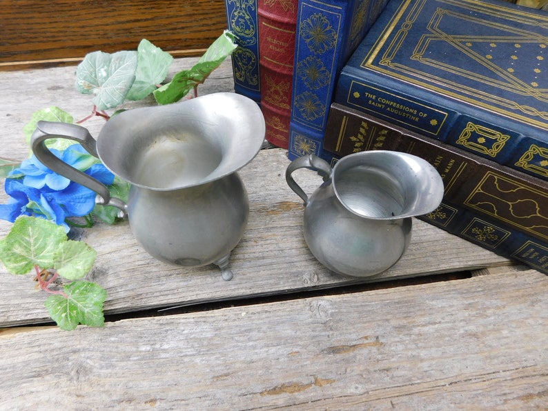 Set of 2 Vintage Pewter Creamers Hans Klein Den Haag Pewter Etsy