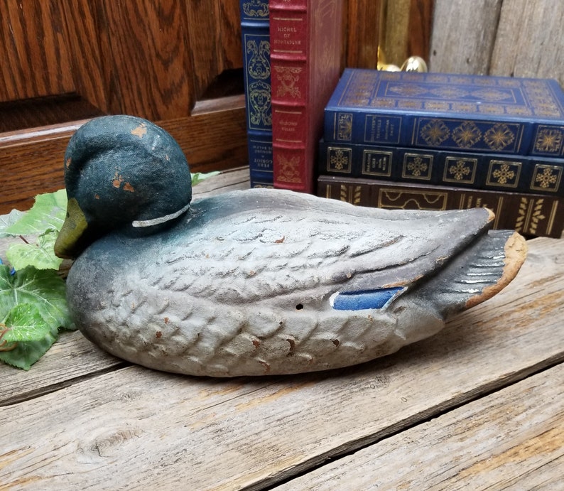 Vintage Carrylite Paper Mache Fiber Duck Decoy Etsy