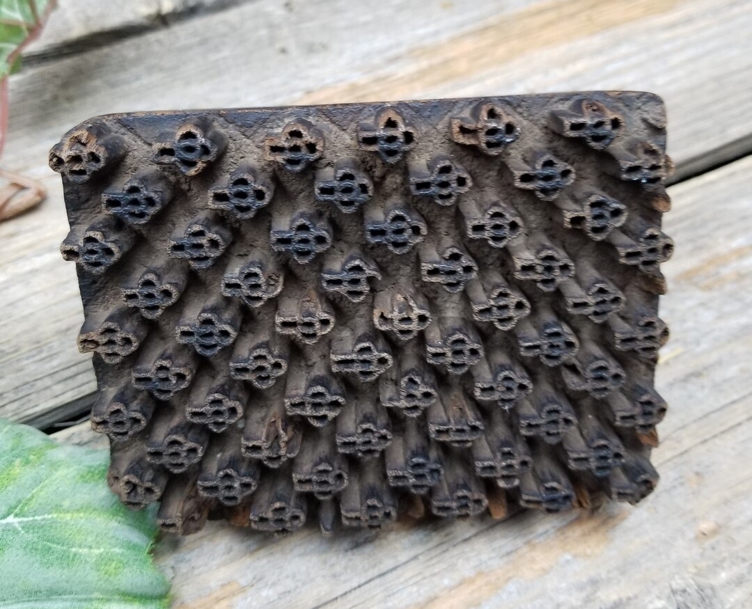 Vintage Wood Carved Wallpaper Printing Block - Etsy