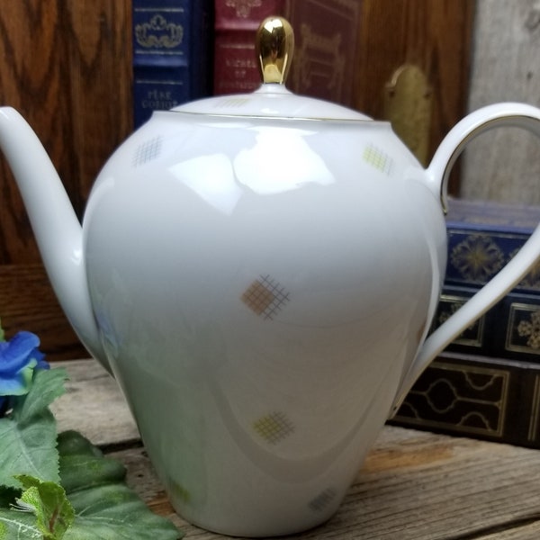 Seltmann Weiden Bavaria Liane Karo #23559 Teapot Coffee Pot - West Germany - 'Vintage