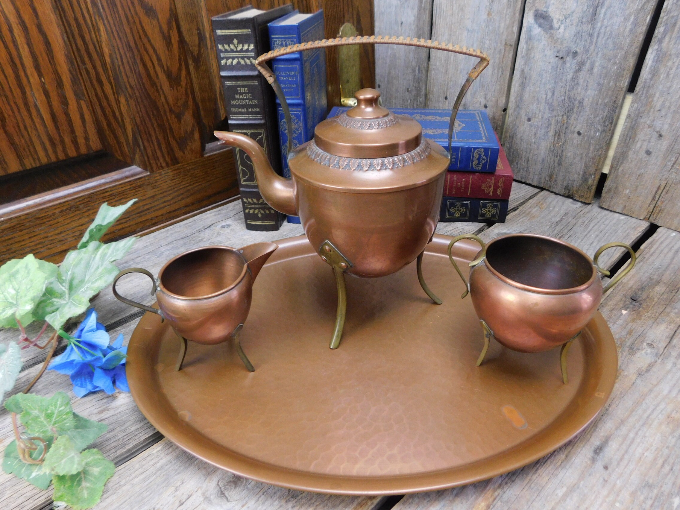 Copper tea set cheap