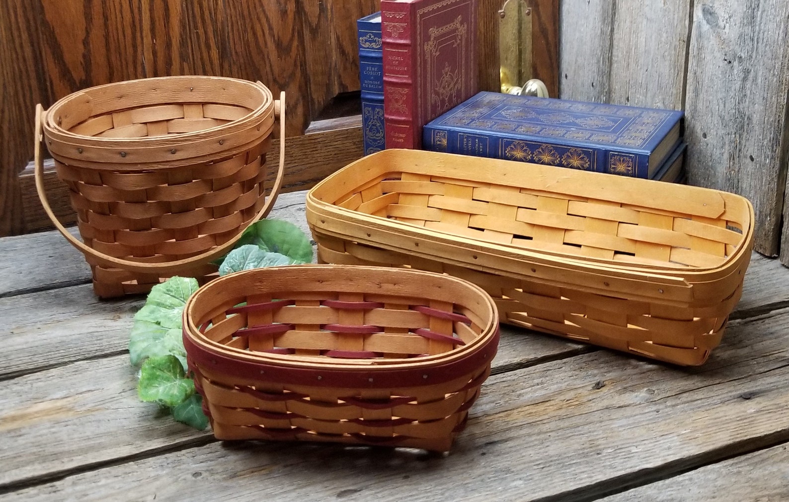 Longaberger Baskets Set of 3 Vintage Bread Basket Etsy