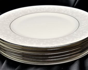 Lenox - Classic Collections - Porcelain - Opal Innocence - Dinner Plates - Set of 6 - Vintage