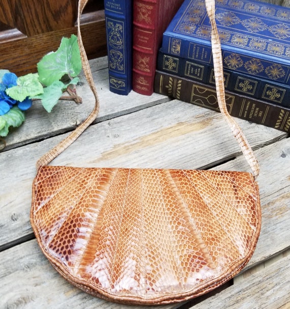 Snakeskin Shoulder Purse and Clutch Purse - Women'