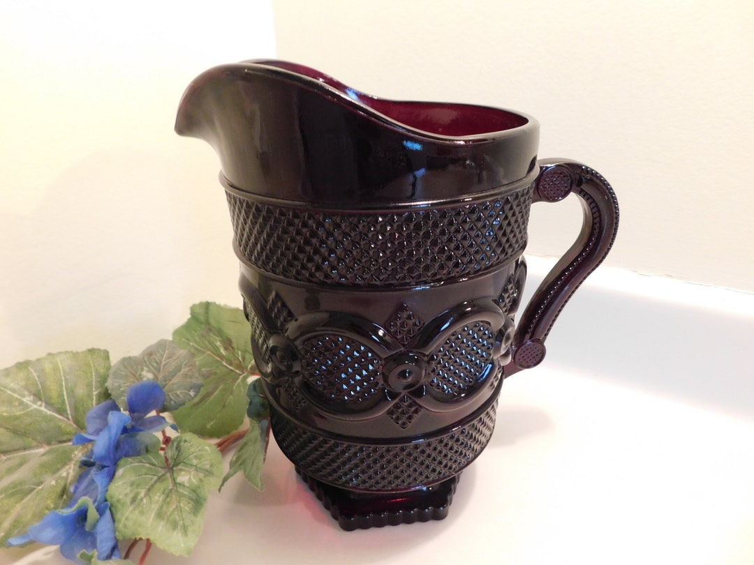 Ruby Pitcher Vintage Avon Cape Cod Ruby Pitcher - Etsy