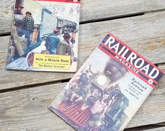 Railroad Magazines - Jan. 1940 and April 1940 - Stories- Advertising - True Facts - Vintage