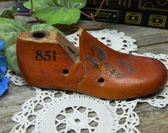 Antique Childs Wood Shoe Form