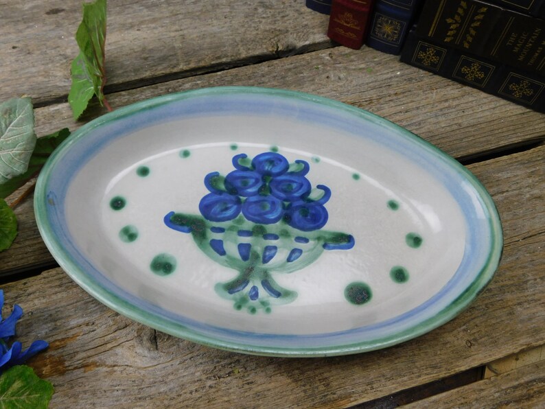 Bouquet Hadley 11 34 Oval Serving Bowl Oval Vegetable Bowl Large Vintage M KY Louisville A