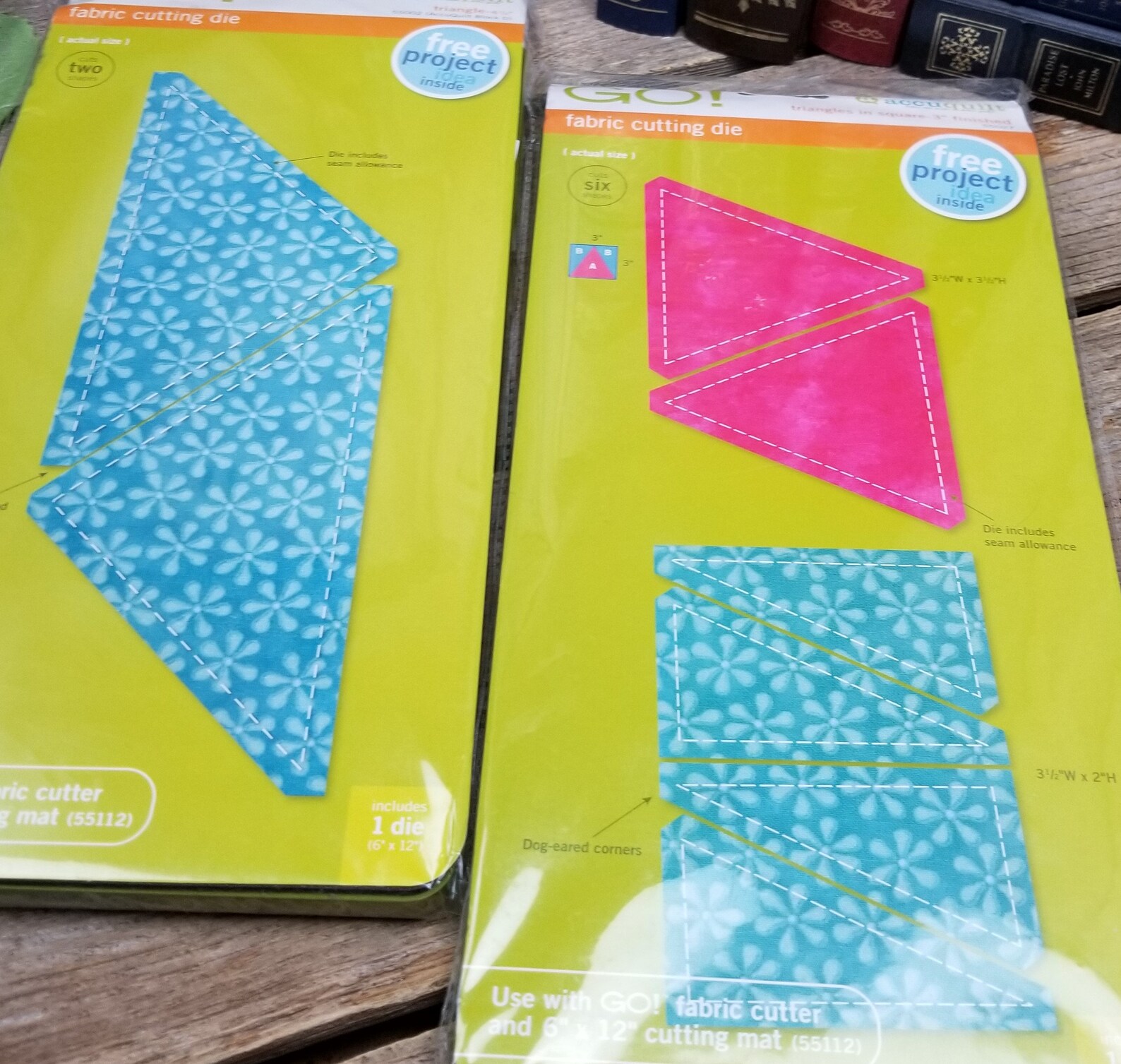 Accuquilt Fabric Cutting Dies Set of 6 55027 Triangles Etsy