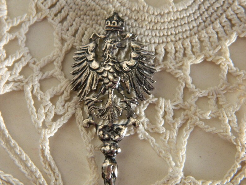 Antique Sterling Silver Collectors Spoon Coat of Arms on Germany Berlin Souvenir Spoon