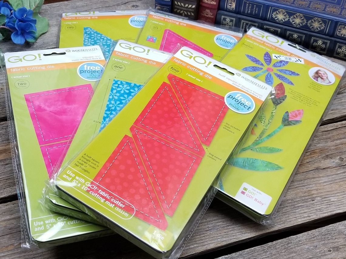 Accuquilt Fabric Cutting Dies Set of 6 55027 Triangles Etsy