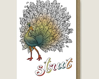 Strut Greeting Card