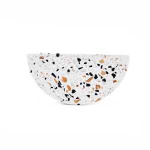 Terrazzo knob 7 cm, Half Moon furniture knob, Semi Circle handle, kitchen and Bathroom knob, Cupboard knobs, Door knobs, Drawer knobs