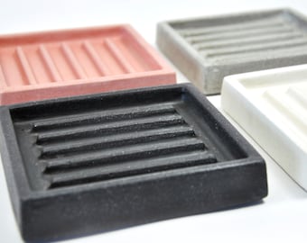 Concrete Soap Dish: Modern Bathroom Accessory, Sponge Holder