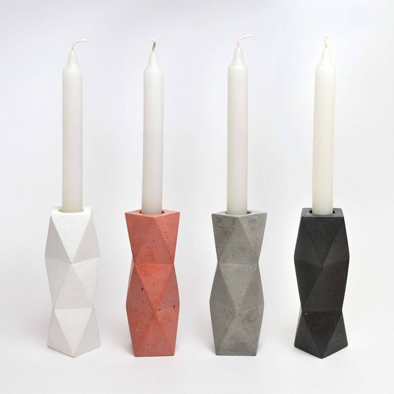 Concrete Vase Modern Concrete Candle Holder Cement Vase Etsy UK