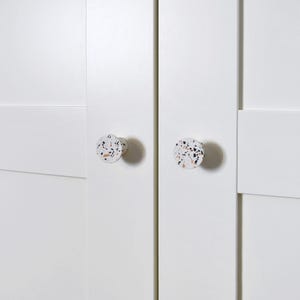 Handmade Terrazzo Cabinet Knob, Round Door Handle, Home Improvement (PRICE PER UNIT)