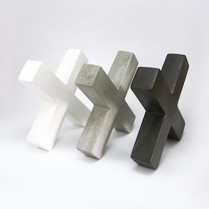 Suporte para livros de concreto, suporte para livros de cimento moderno, peso de papel industrial beton, presente para arquitetos