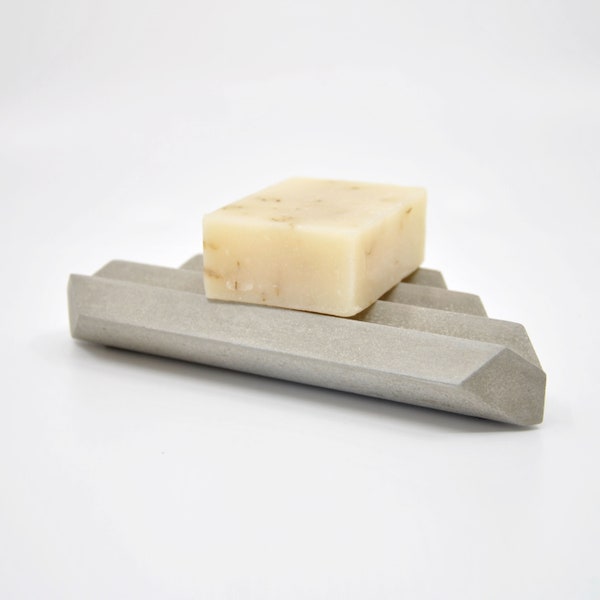 Concrete shower soap dish, triangle, seifenschale, bathroom accessory, soap tray, shower corner, beton tray