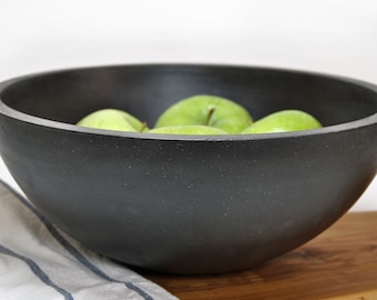 Concrete Fruit Bowl 11", Large Bowl, cement fruit bowl, Kitchen Storage Pot, Kitchen decor, gift for architect, Centerpiece