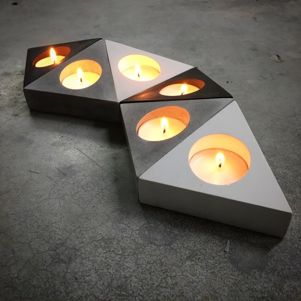 Concrete Candle Holder Etsy