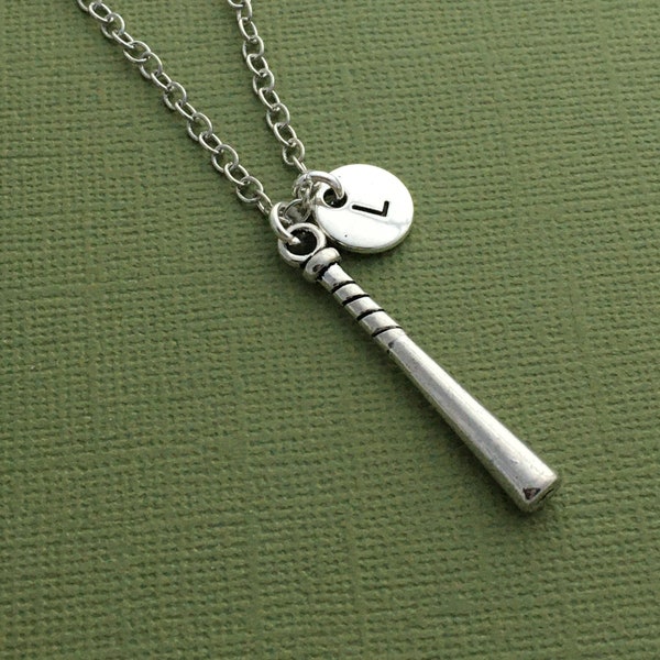 Baseball Gifts, Baseball Bat Necklace, Baseballer, Softball Jewelry, Base Ball, American Sport, Gift for Granddaughter, Little League