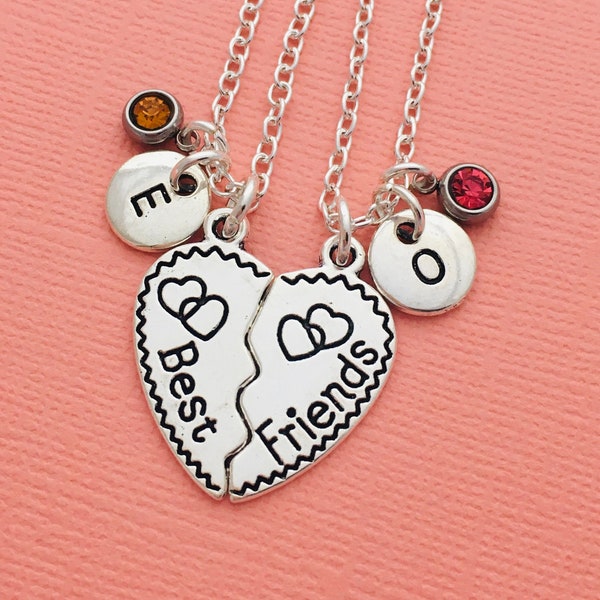 Best Friend necklace for 2, Friendship necklace for 2, Best Friend jewelry for 2, 2 Best Friends, BFF Matching necklaces, Two Friends Gift