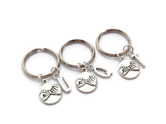 3 best friend keychains