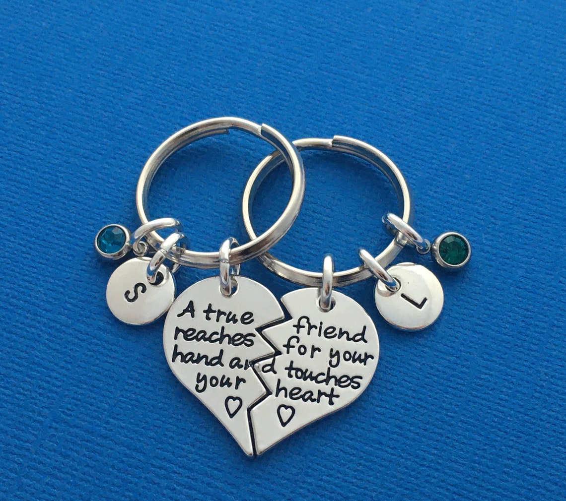 Matching Keychains Friend Keyring for 2 Gifts for Best Etsy