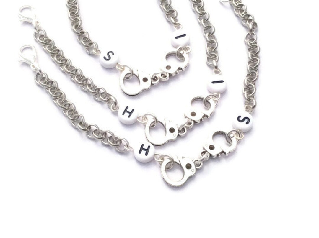 3 Best Friend Set, Friendship Bracelets, Custom Initial Jewelry