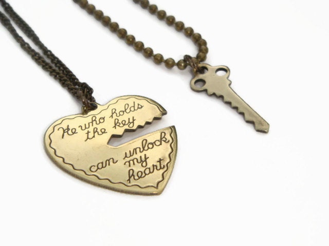 Llave de mi corazón collares parejas collar conjunto el que - Etsy México Llave de mi corazón collares parejas collar conjunto el que - Etsy México