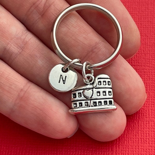 Colosseum Keyring, Italy Gifts, Gift for Italian Friend, Rome Keychain, Trip to Italy, Keepsake, Long Distance Friendship, Emigrating