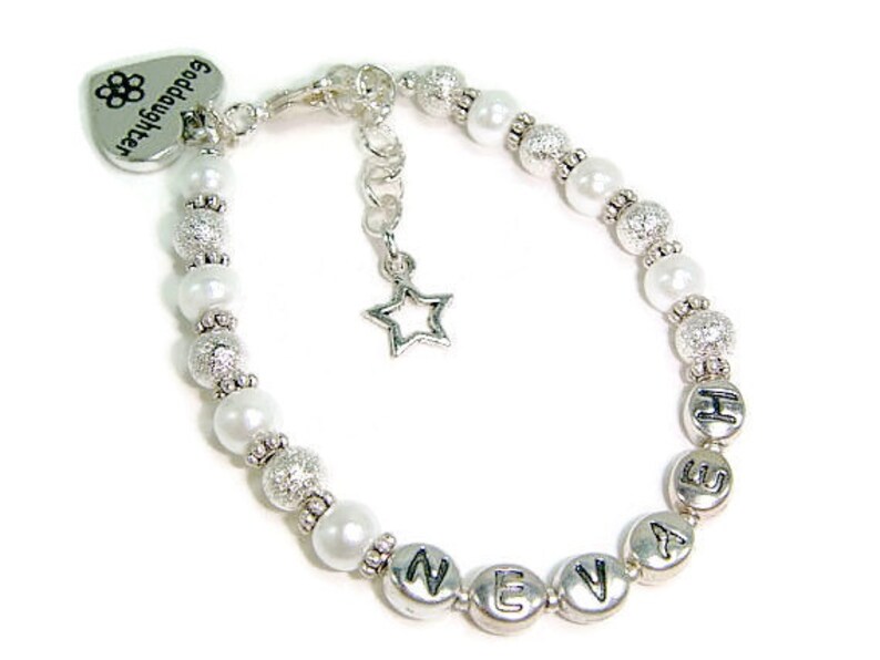 Personalised GODDAUGHTER Bracelet Kids Jewelry Christening Etsy UK