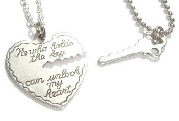 Key to my heart hotsell necklace his and hers