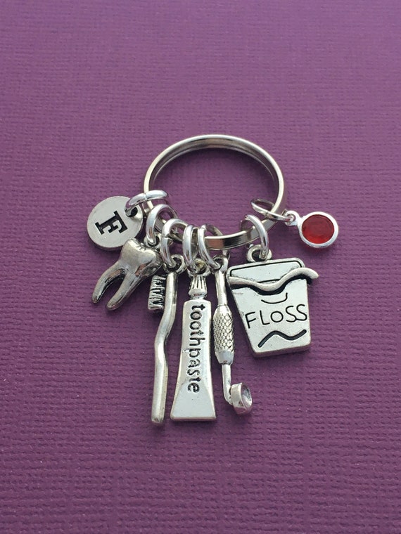 Dentist Graduation Gift Dentist Keyring Personalised Dental Etsy