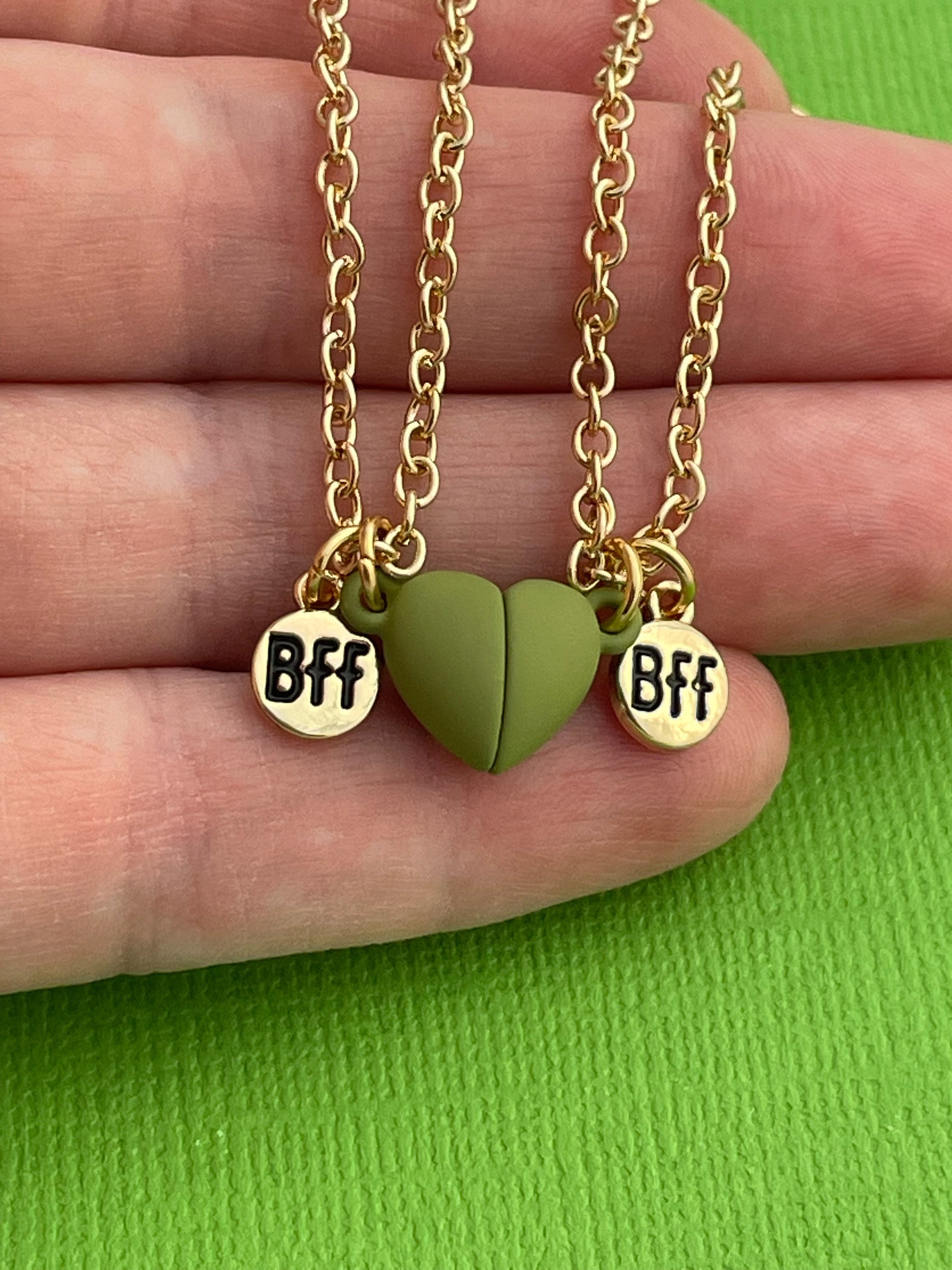 Best Friend Necklace Gifts Magnetic Matching Friendship Necklace for 2  Girls BFF