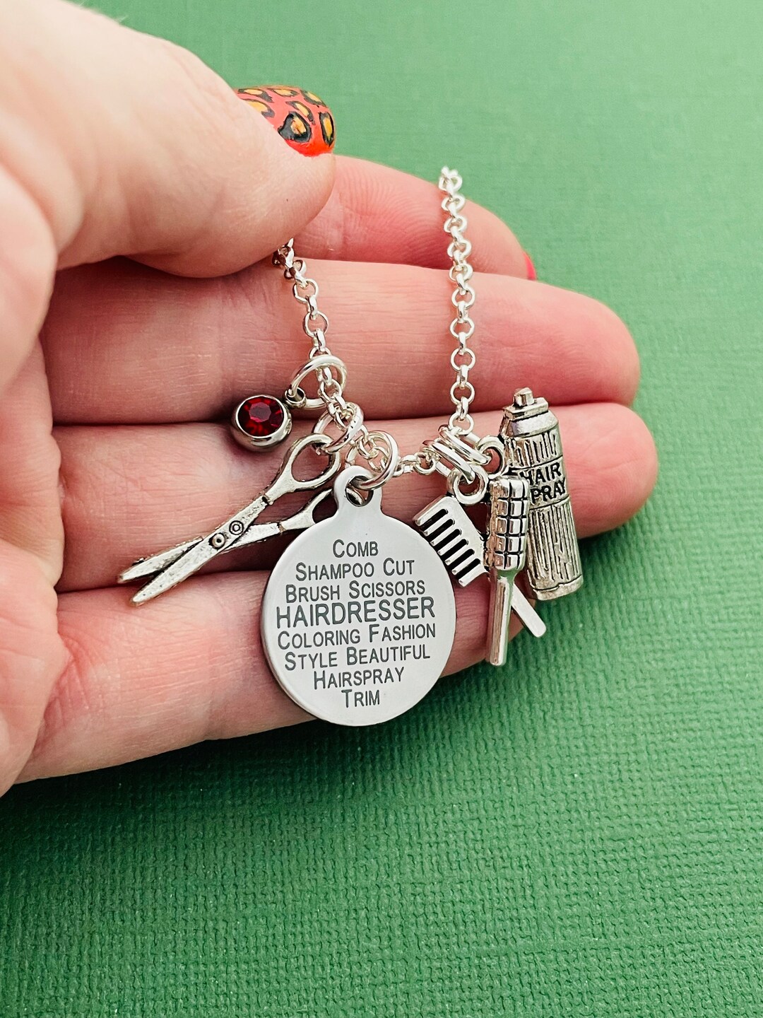 Gift for Hairdresser Hairstylist Necklace Present for Hair Etsy UK