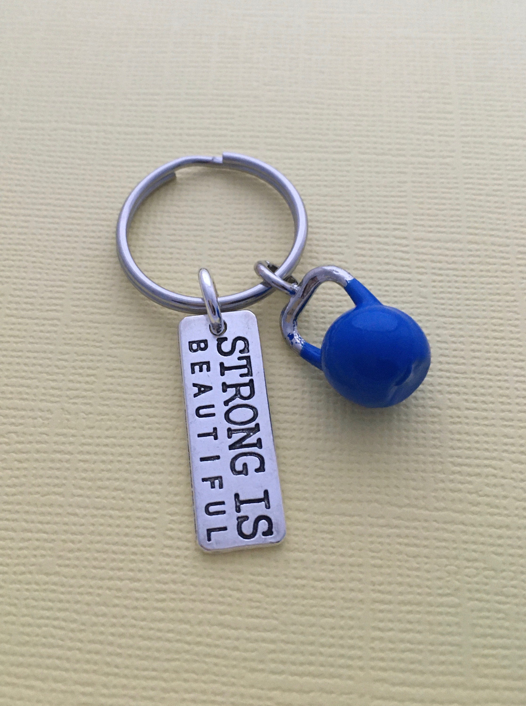 Gym Gift Gym Keychain Kettlebell Keyring Bodybuilding Etsy