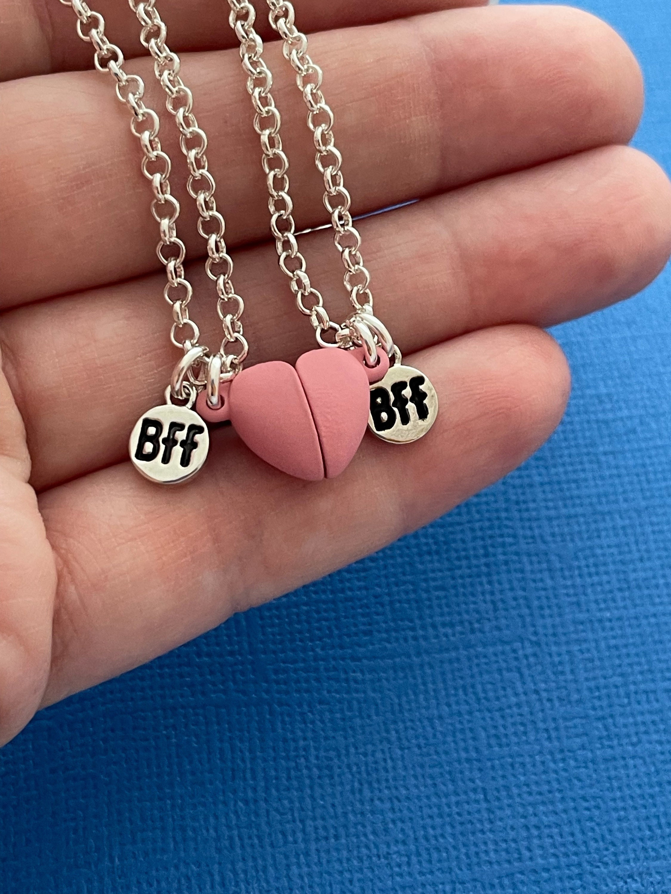 Forhåbentlig Sag Nødvendig Magnetic Heart Necklace Set Pink Magnet Heart Necklaces BFF - Etsy Finland