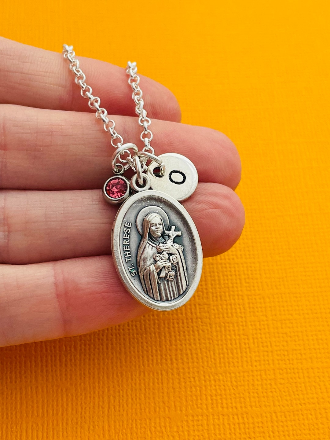 Saint Therese of Lisieux Necklace, Saint Theresa Medal, St Thérèse