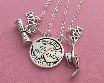 Two Magnetic Necklaces, Magnet Necklace Set of 2, 2 Best Friend Gifts, 2  Friend Jewelry, BFF Necklaces for 2, Graduation Gift, Birthday Gift 