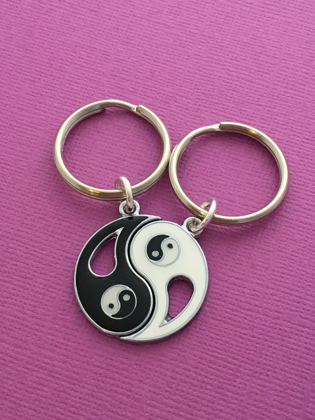 Yin Yang Keychains, Yin Yang Keyrings, Ying Yang Gifts, Ying and Yang