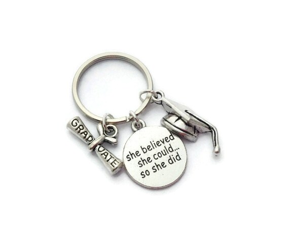 4# She Believed She Could So She Did Graduation Gift keyring for her 2018