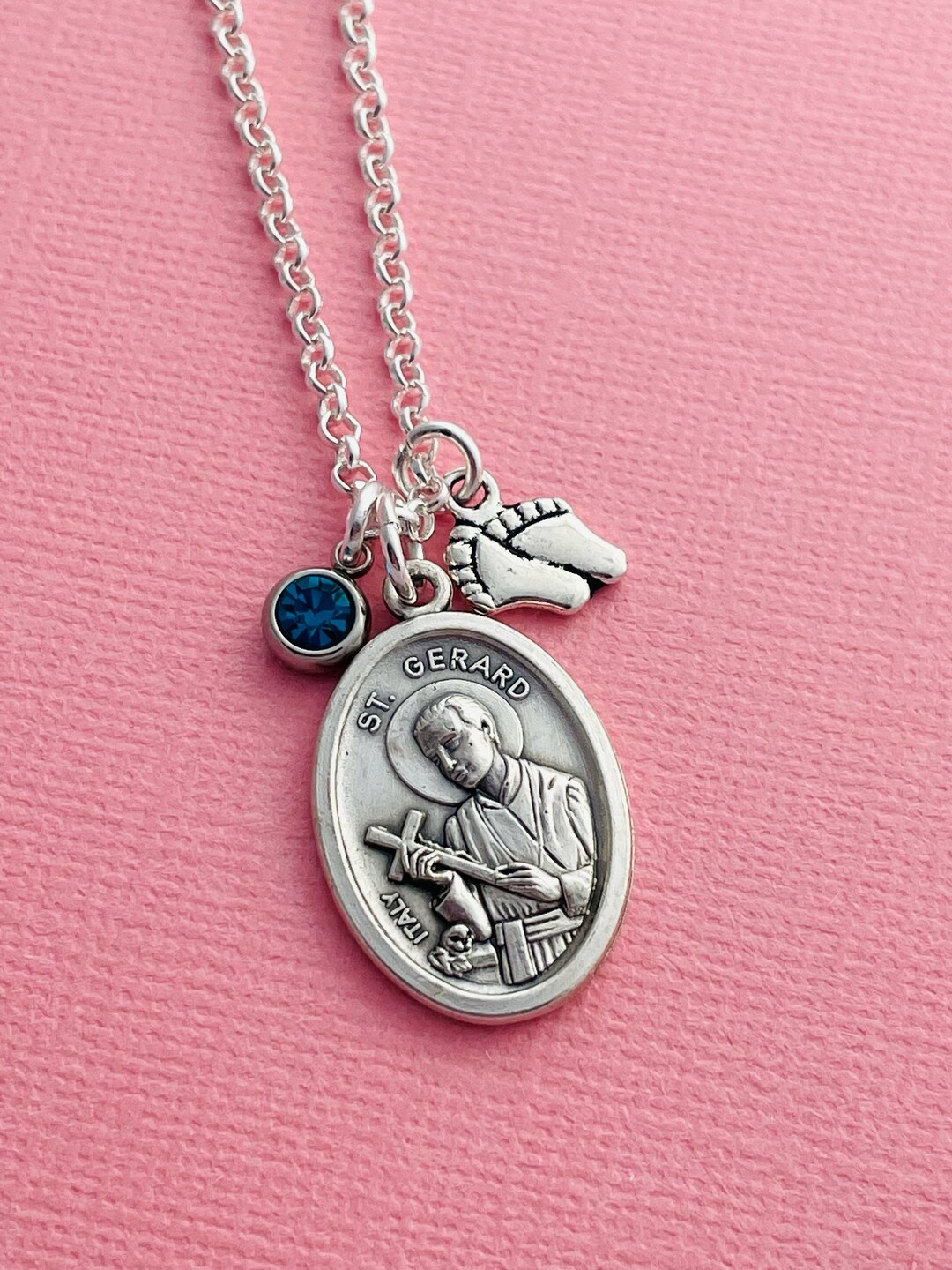 Saint Gerard Necklace, Patron Saint of Fertility, Expectant Mother
