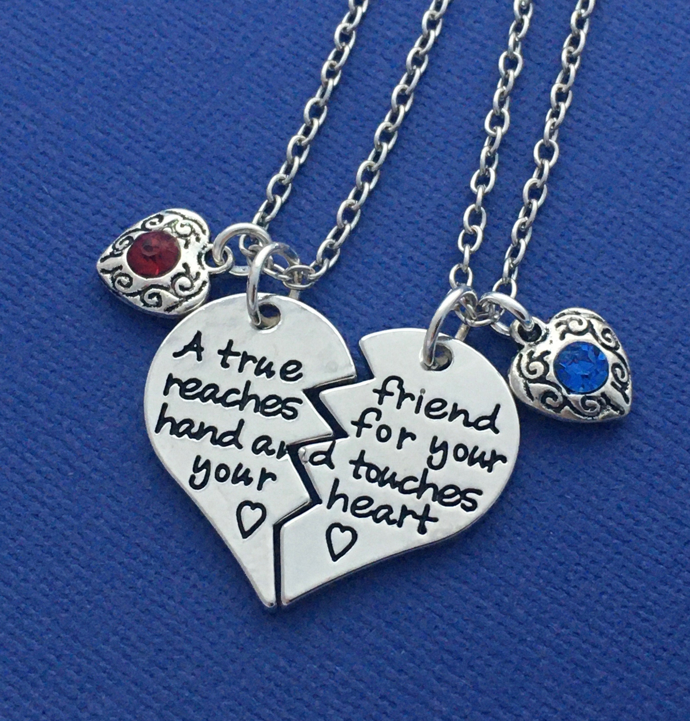 Matching Necklaces Friendship Necklace For 2 Best Friend Etsy 