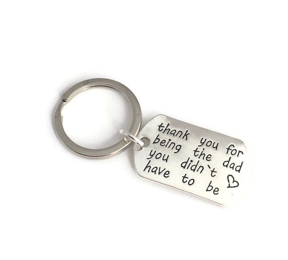 Stainless Steel Keychain for Dad,Thank You for Being the Dad You Didnt Have To Be Fathers Day Gifts from Son Daughter Stainless Steel Keychain for Dad,Thank You for Being the Dad You Didnt Have To Be Fathers Day Gifts from Son Daughter
