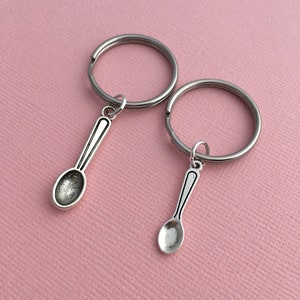 His & Hers Keychains, Big Spoon Little Spoon, Spoon Keyring, Boyfriend Girlfriend Matching Keychains, Husband Anniversary, Gifts for wife