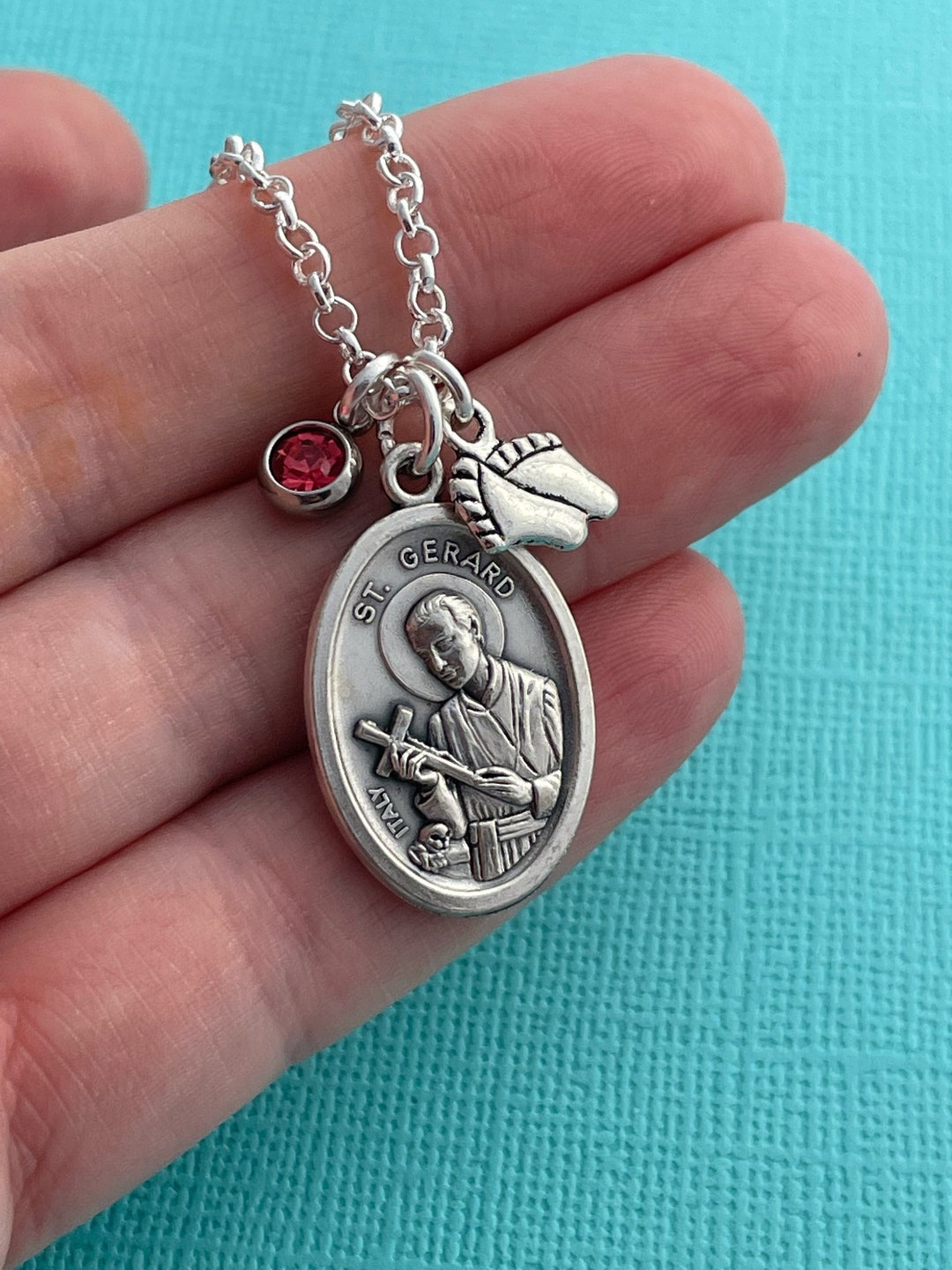 Saint Gerard Necklace Saint Gerard Majella Religious Etsy